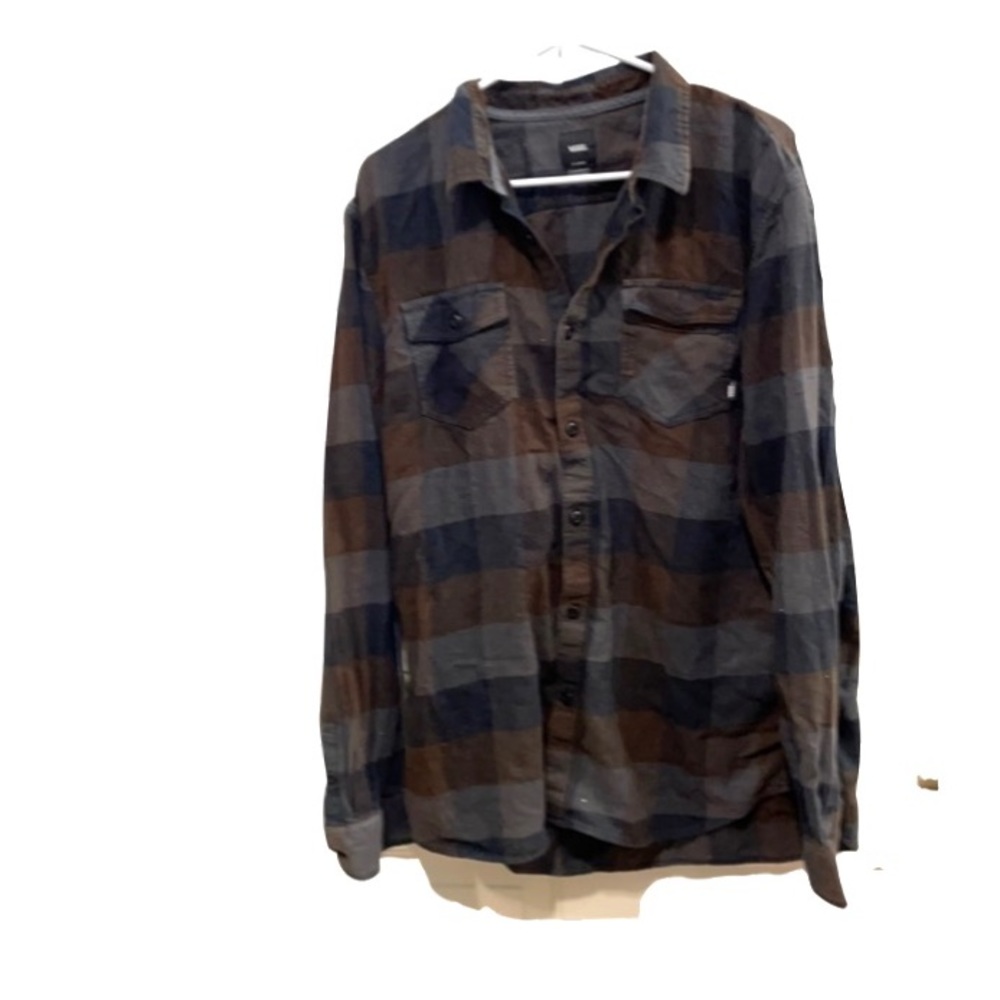Vans tailored fit button down shacket shirt XL